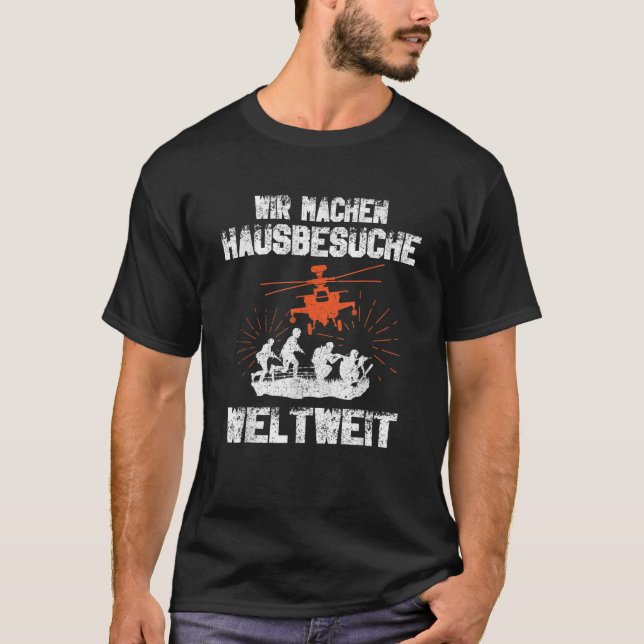 Manar tyska arméelitsoldater KSK speciella styrkor T Shirt (Framsida)