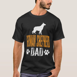 Manar tyska Shepherd Pappa Gift Hund pappa Far Day T Shirt