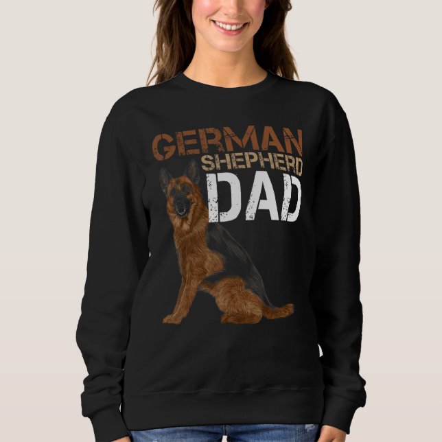 Manar tyska Shepherd Pappa Owner Shepard German Hu T Shirt (Framsida)