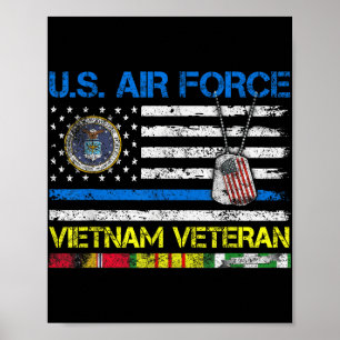 Manar U.s. Luft Force Vietnam Veteran, Usaf Vetera Poster