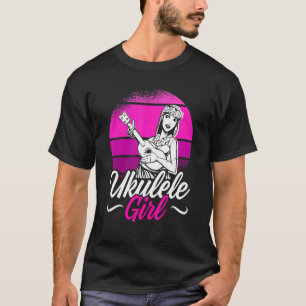 Manar Ukulele Girl Ukulele Hawaii Guitar Player T Shirt