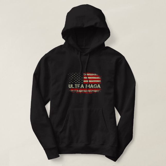 Manar Ultra Mega Proud Patriotic Republicans Proud Hoodie (Design framsida)