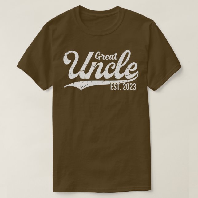 Manar Underbar farbror est 2023 Gravid annonsering T Shirt (Design framsida)