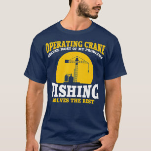 Manar Underbar kranaktör och fiske som leker T Shirt