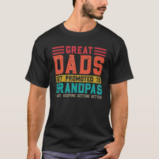 Manar Underbar Pappor befordras till Grandpas Gran T Shirt