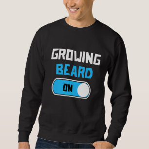 Manar Underbar Påstående Beard Growth Hair Masculi Lång Ärmad Tröja