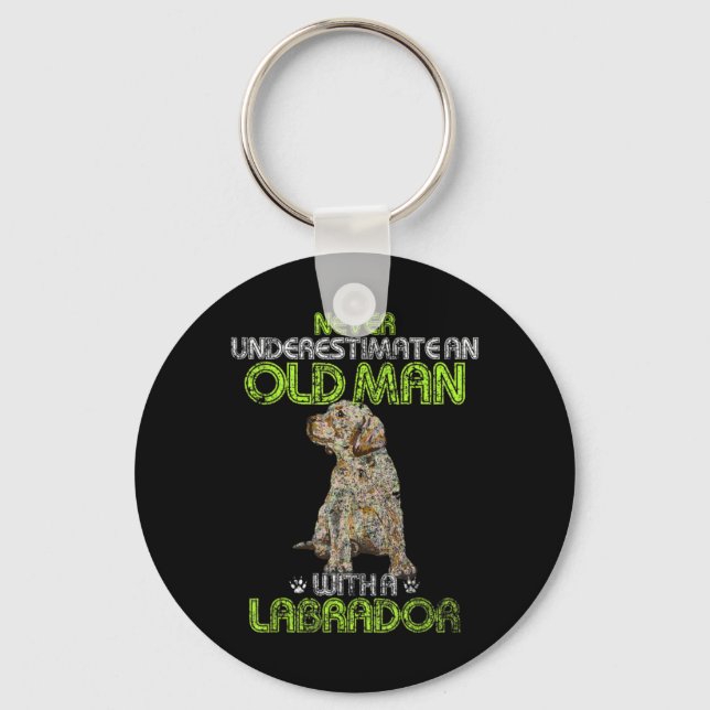 Manar underskatta aldrig en gammal man med en moto nyckelring (Framsida)