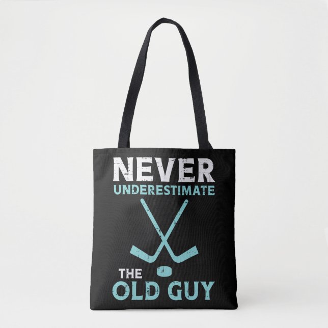 Manar underskattar aldrig den gamle Guy Ice Hockey Tygkasse (Framsida)