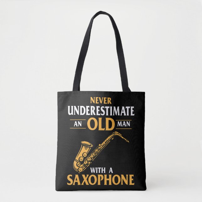 Manar underskattar aldrig en gammal man med en sax tygkasse (Framsida)