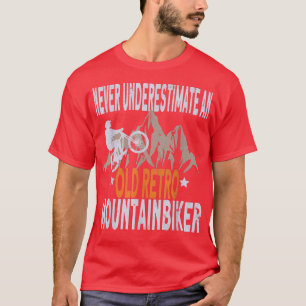 Manar underskattar aldrig en gammal retro-bergsbik t shirt