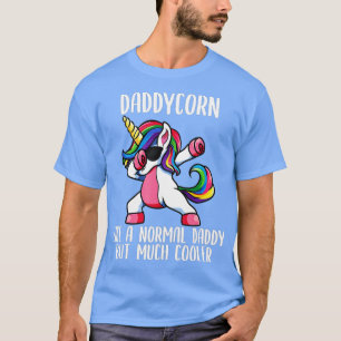 Manar Unicorn Födelsedagsfest Apparel Pappa T Shirt