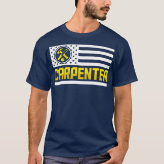 Manar US Flagga American Pride Wood Working T Shirt