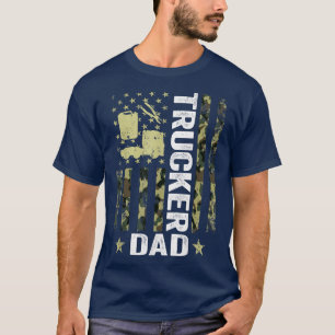Manar USA flagga Camoue Trucker Pappa Patriotic Fa T Shirt