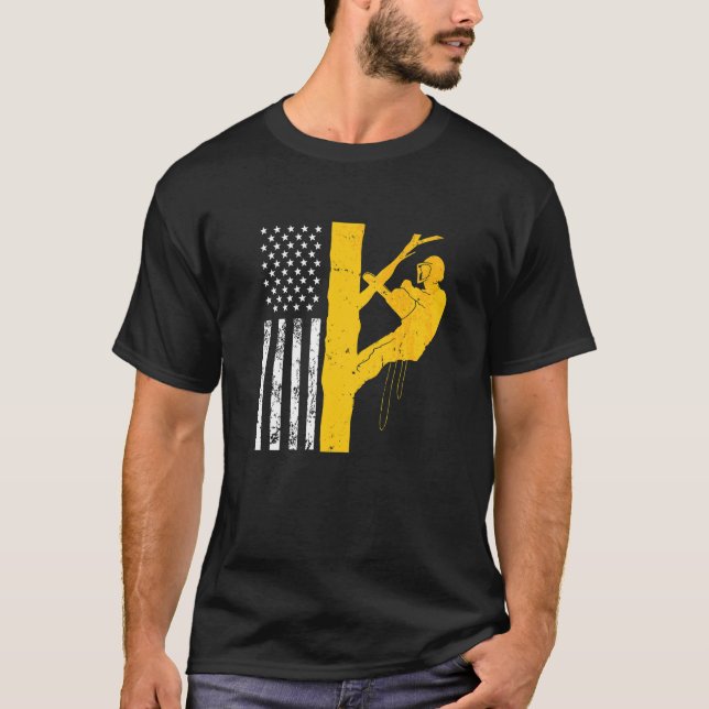 Manar USA Flagga Kliber T Shirt (Framsida)