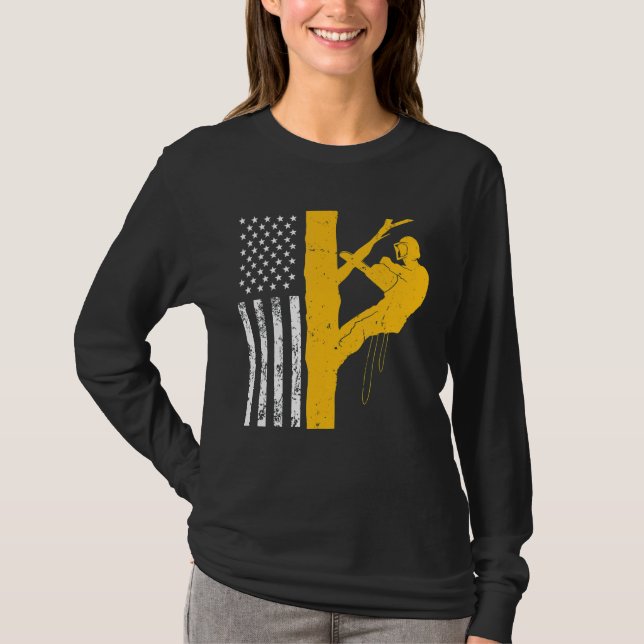 Manar USA Flagga Kliber T Shirt (Framsida)