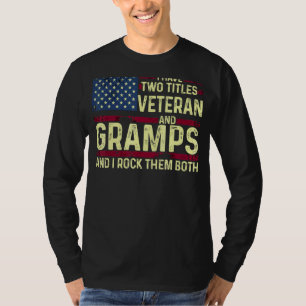 Manar USA, jag har två titlar på veteran och kramp T Shirt