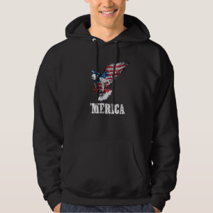 Manar USA:s agle 4:e juli Underbara amerikanska Fl Hoodie