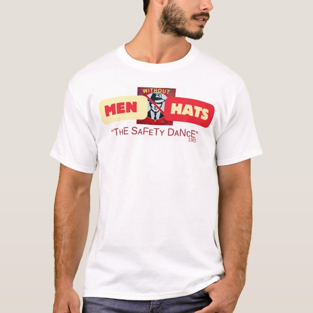 Manar utan hattar "The Safety Dance" T-Shirt - 80- (Framsida)