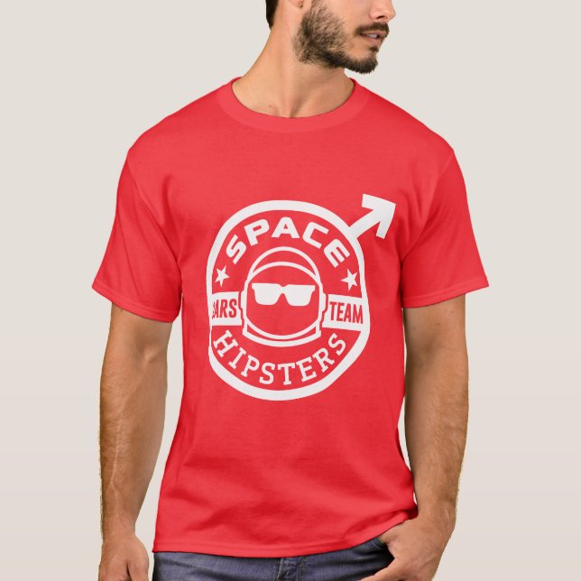 Manar utrymme Hipsters® fördärvar lagT-tröja Tee Shirt (Framsida)