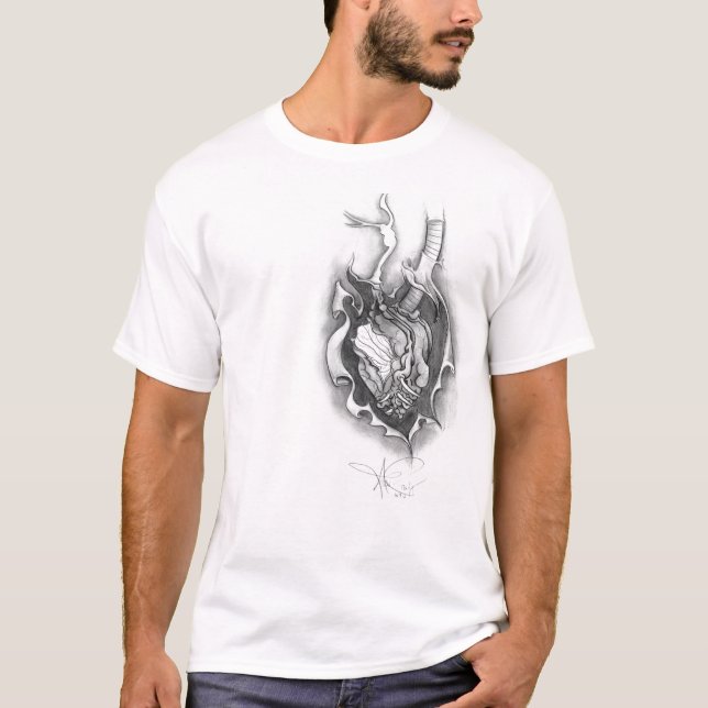 Manar utsatt hjärtautslagsplats tee shirt (Framsida)