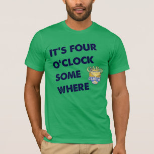 Manar utslagsplats för fyra klockan tee shirt