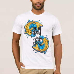 Manar utslagsplats för Koi Tranquility T Shirt