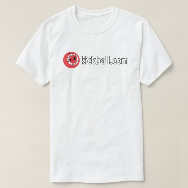 Manar utslagsplats - Kickball.com Wordmark Tee Shirt (Design framsida)