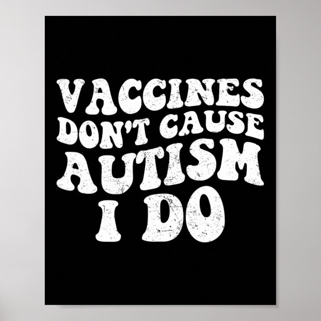 Manar-vacciner orsakar inte autism i gör1 poster (Framsidan)