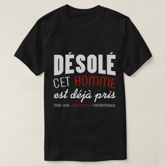 Manar Valentindagen Gift Humor beklagar att mannen T Shirt (Design framsida)