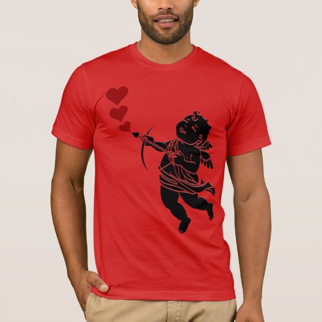 Manar Valentine Shirt Valentine Cupid Shirt Anpass Tee (Framsida)