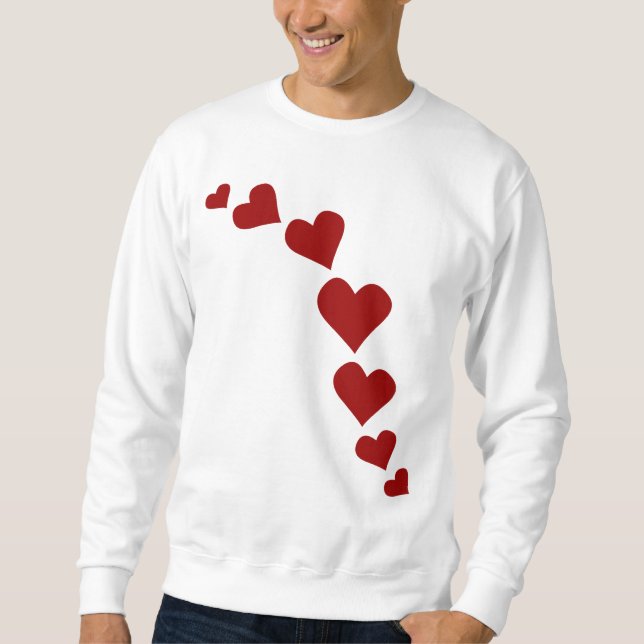 Manar Valentines Shirt Dam Kärlek Sweatshirts Sweatshirt (Framsida)