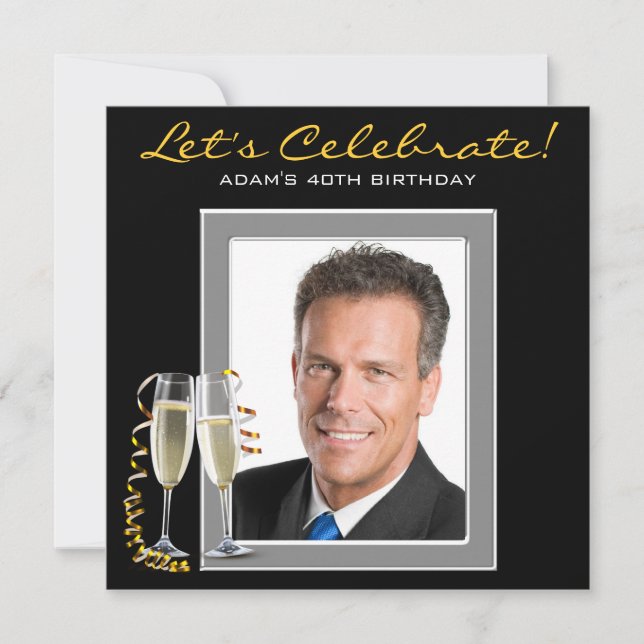 Manar, valfri nummerfotoFödelsedagsfest Inbjudningar (Framsida)