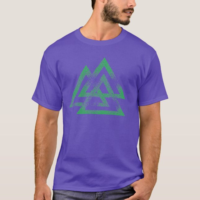 Manar Valknut skjorta T-shirt (Framsida)