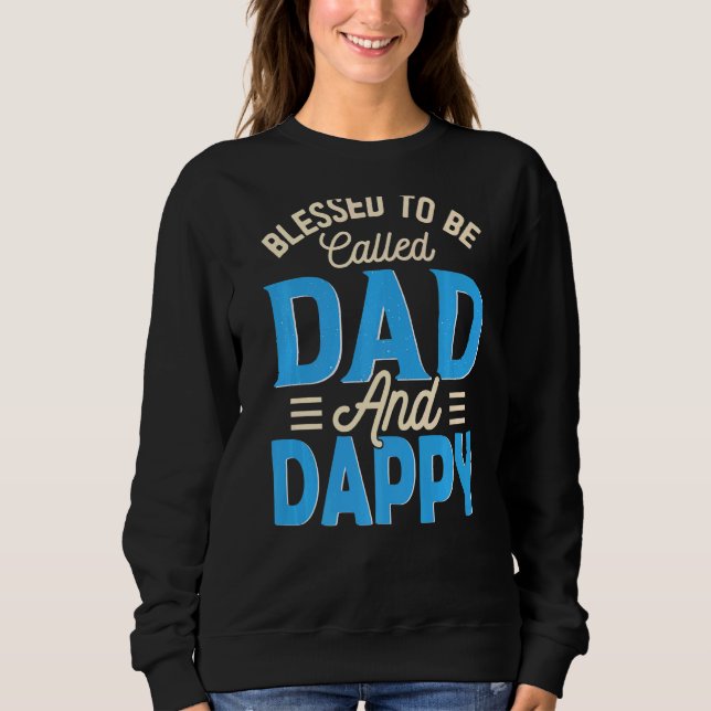 Manar välsignad med namnet Pappa och Dappy Pappor T Shirt (Framsida)