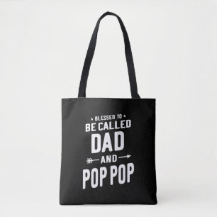 Manar välsignad med namnet Pappa och Pop-Pop Far Tygkasse