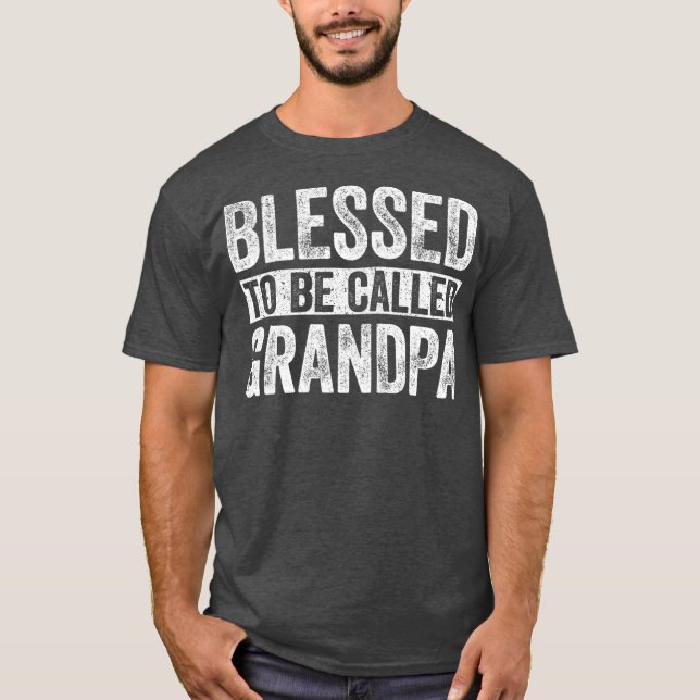 Manar välsignad till farfar Fars dag T Shirt (Framsida)