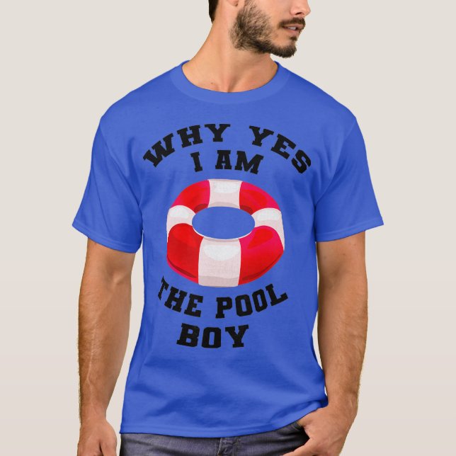 Manar varför jag är Bassäng Pojken Funny Swimming T Shirt (Framsida)