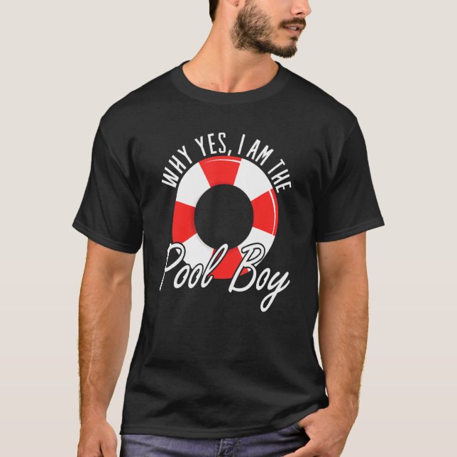 Manar varför jag är Bassäng-Simman T Shirt (Framsida)
