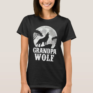 Manar Vargar Howling vid Måne Farpa Varg Fath T Shirt