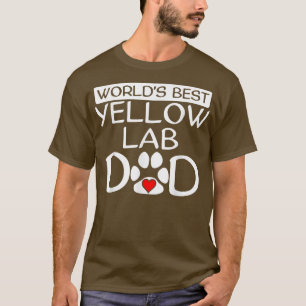 Manar Världens bästa Gul lab Pappa-Tass-Pri för i T Shirt