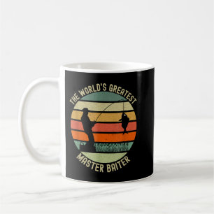 Manar Världsmästare Master Baiter Funny Fish Kaffemugg