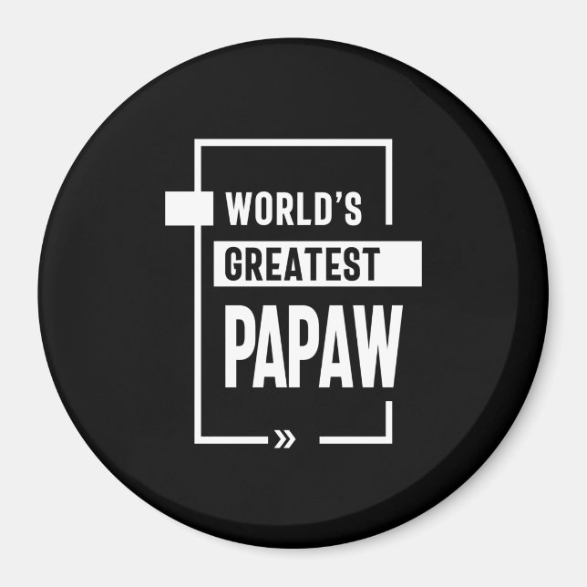 Manar Världsmästare Papaw Gift Magnet (Framsidan)