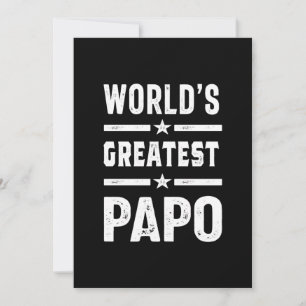 Manar Världsmästare Papo Funny - Fars dag Tack Kort