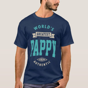 Manar Världsmästare Pappy Fars dag Gift T Shirt