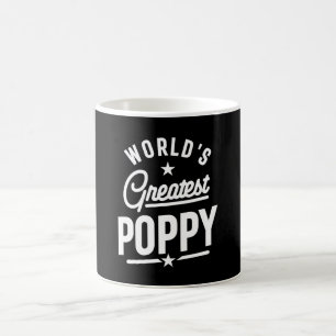 Manar Världsmästare Poppy Fars dag Gift Kaffemugg