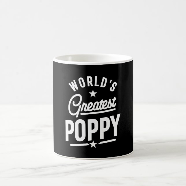 Manar Världsmästare Poppy Fars dag Gift Kaffemugg (Center)