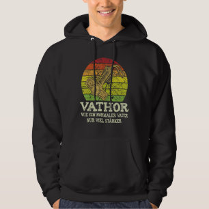Manar Vathor Far Thor Viking Pappa Fars dag Hoodie