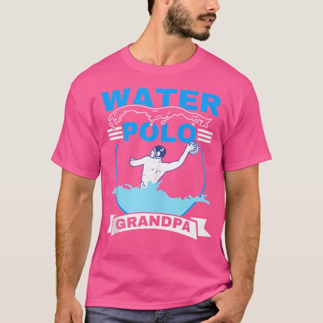 Manar Vatten Polo Grandpa Waterpolo Player Grandfa T Shirt (Framsida)