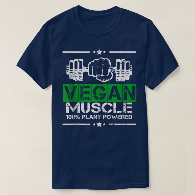 Manar Vegan Muscle Bodybuilding T Shirt (Design framsida)