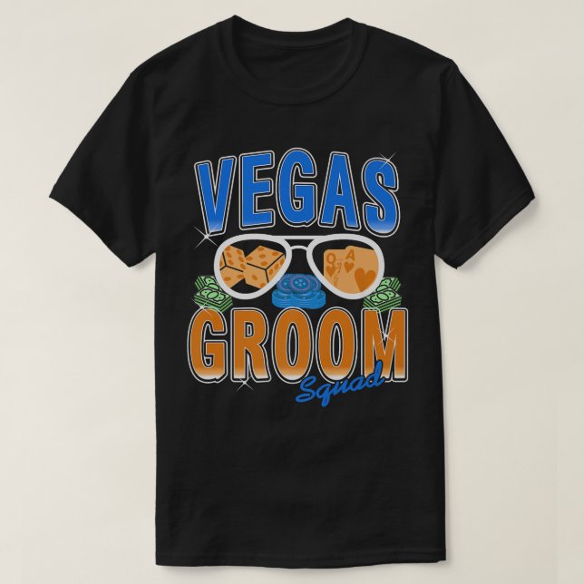 Manar Vegas Groom Squad Bachelor T Shirt (Design framsida)